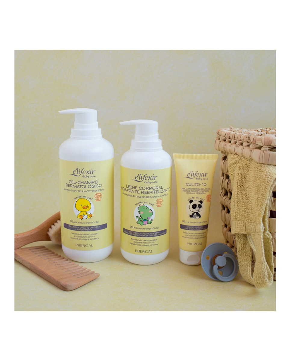 Leche Corporal Reepitelizante Hidratante Piel Sensible Bebé Elifexir Baby Care 400 ml Elifexir - 400 ml 6