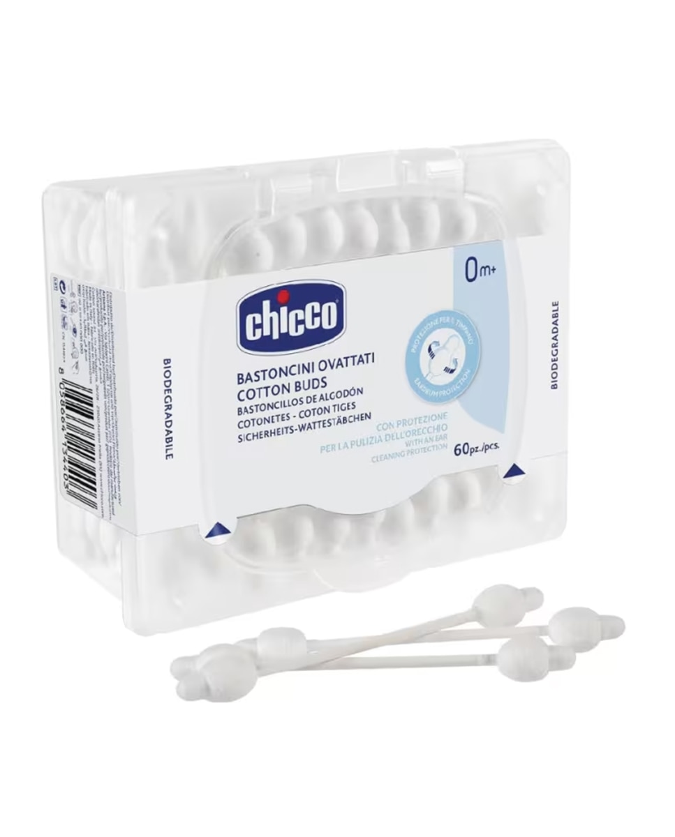 Bastoncillos De Algodón Con Protección Para El Tímpano 60 Ud 2