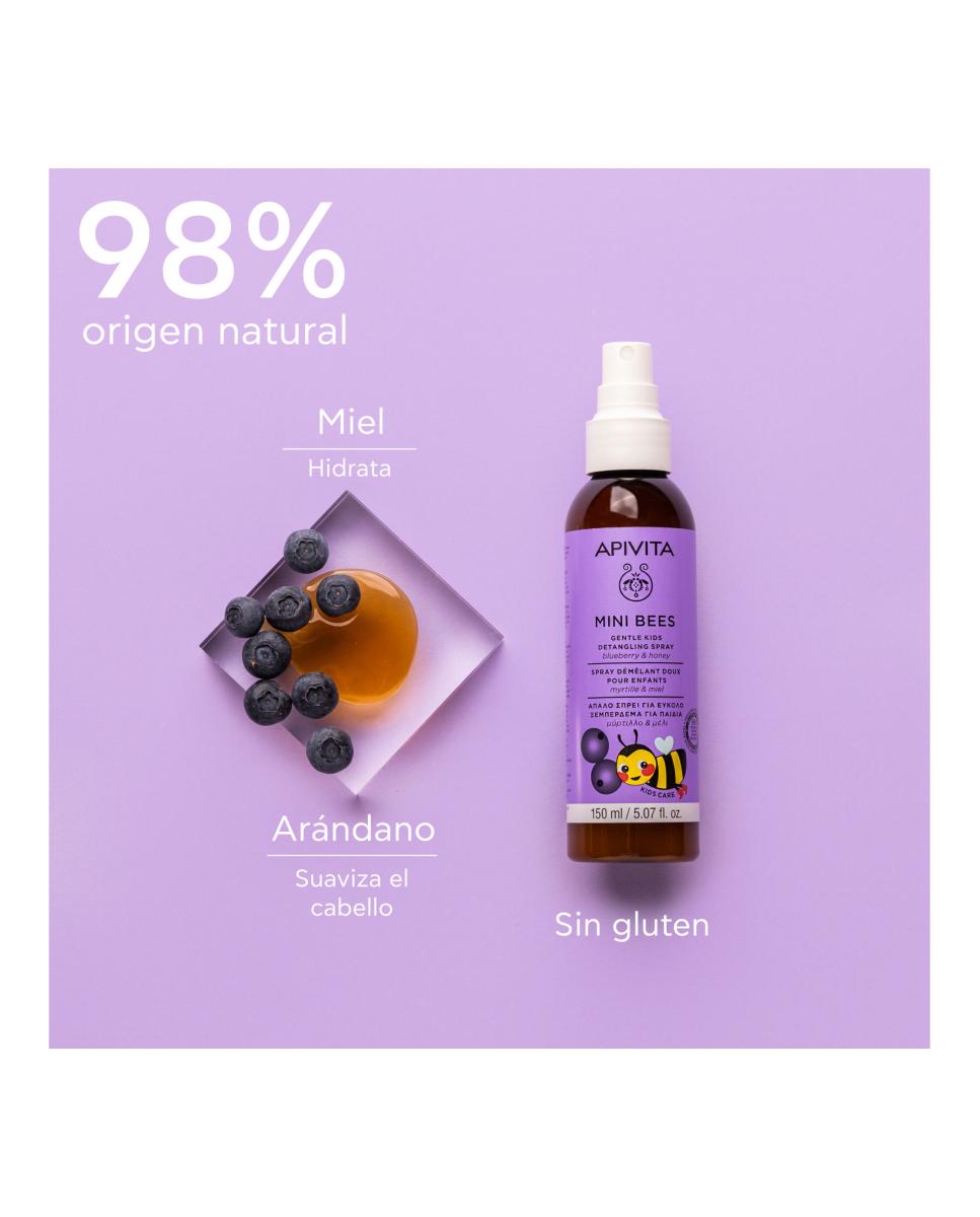 Spray Desenredante Suave Para Niños Apivita - 150 ml 3