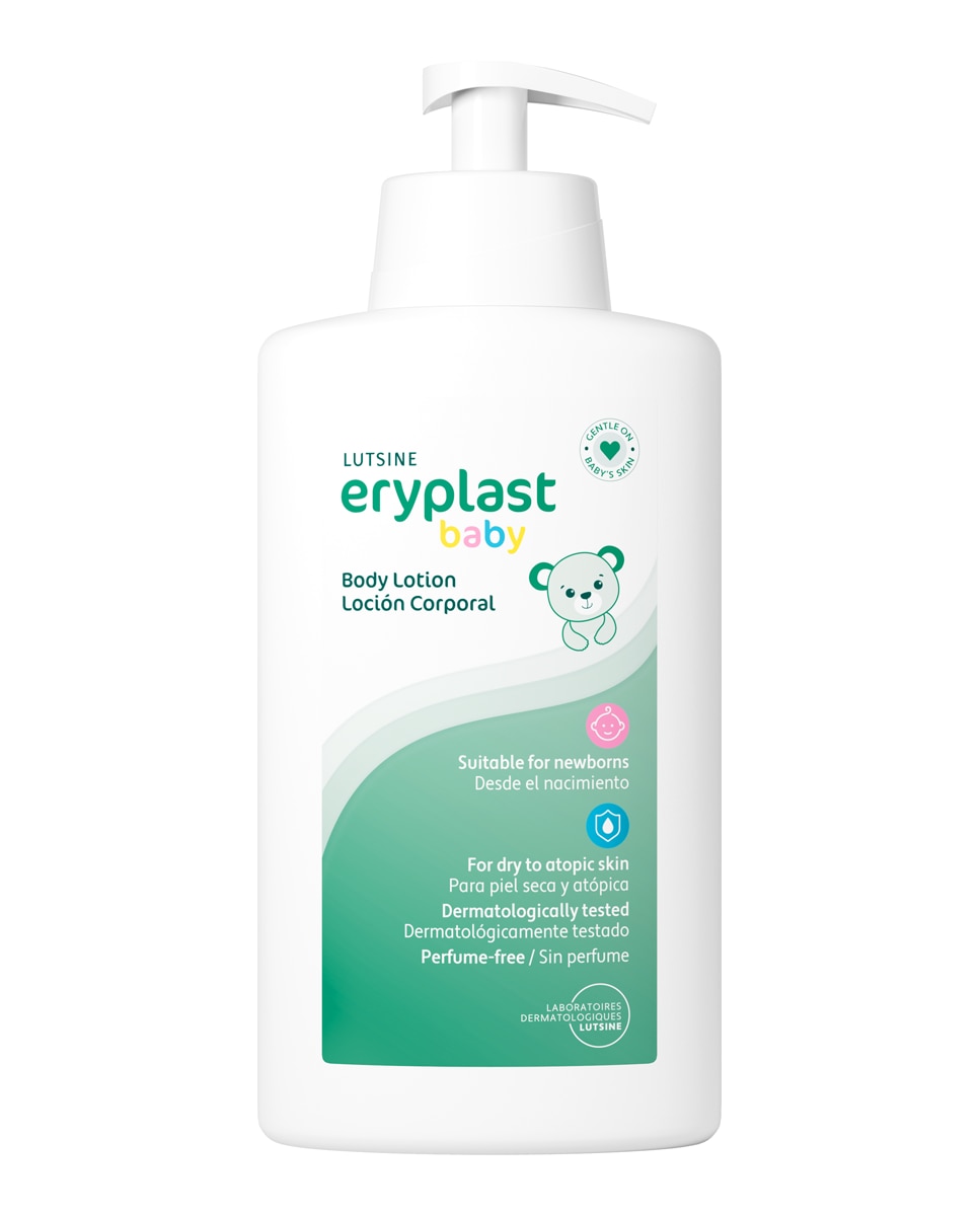 ERYPLAST - Loción corporal para piel de bebé seca y atópica 500 ml Eryplast.