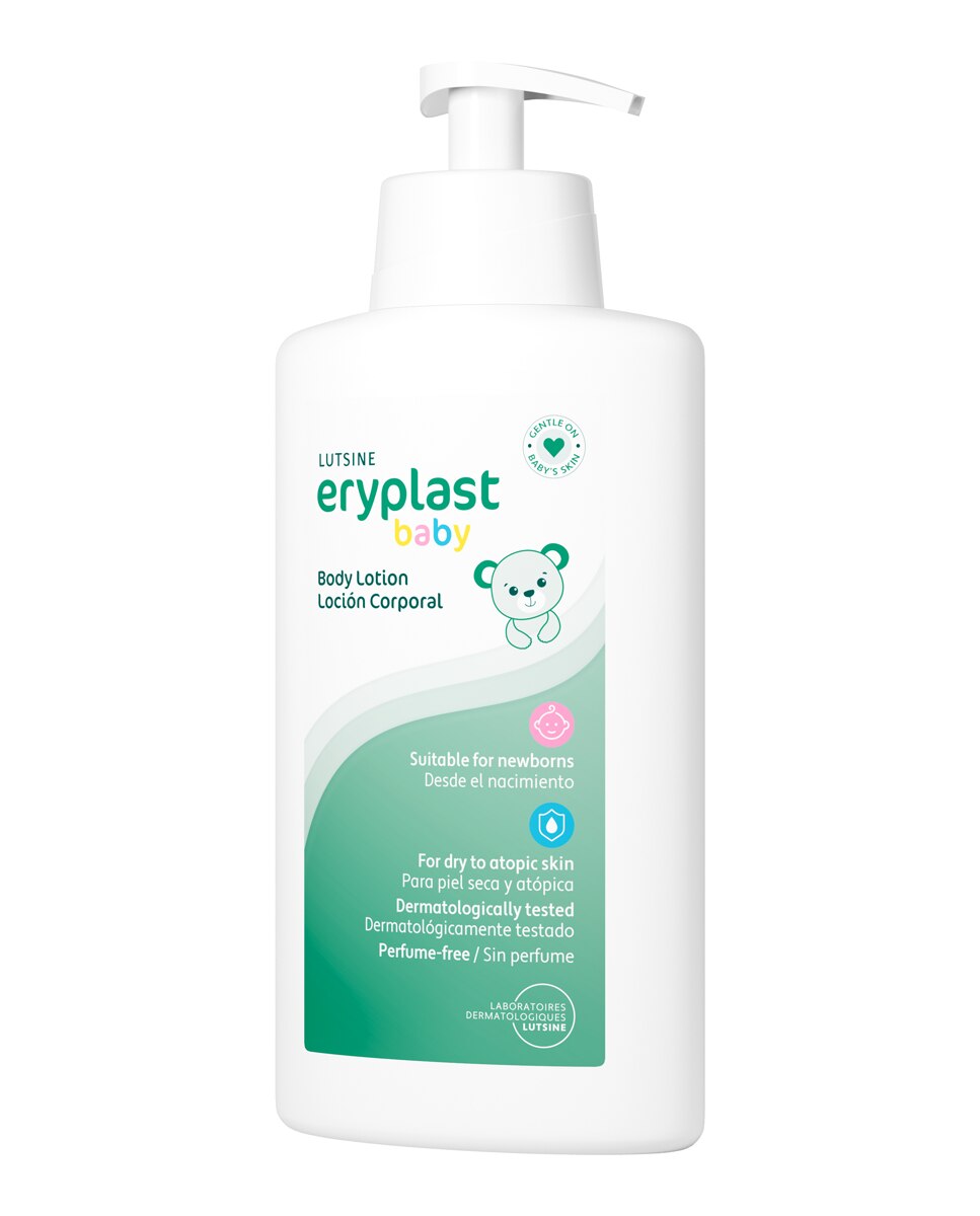 Loción corporal para piel de bebé seca y atópica Eryplast - 500 ml 2