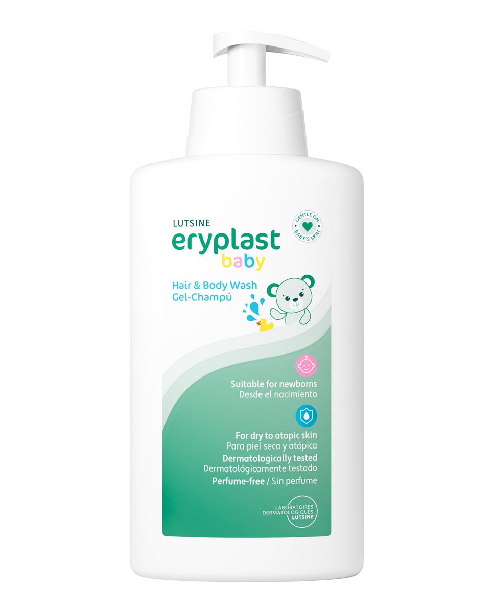 ERYPLAST - Gel-Champú para piel de bebé secas y atópicas 500 ml Eryplast.