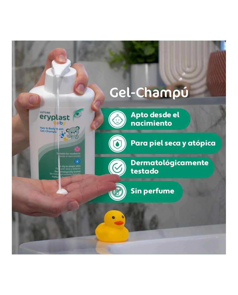 Gel-Champú para piel de bebé secas y atópicas 500 ml Eryplast 3