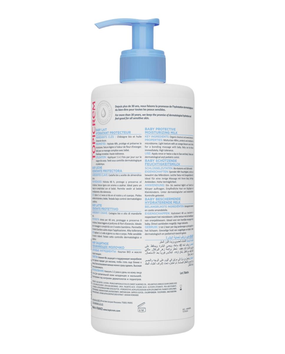 Leche Hidratante Protectora Baby 500Ml Topicrem - 500 ml 5