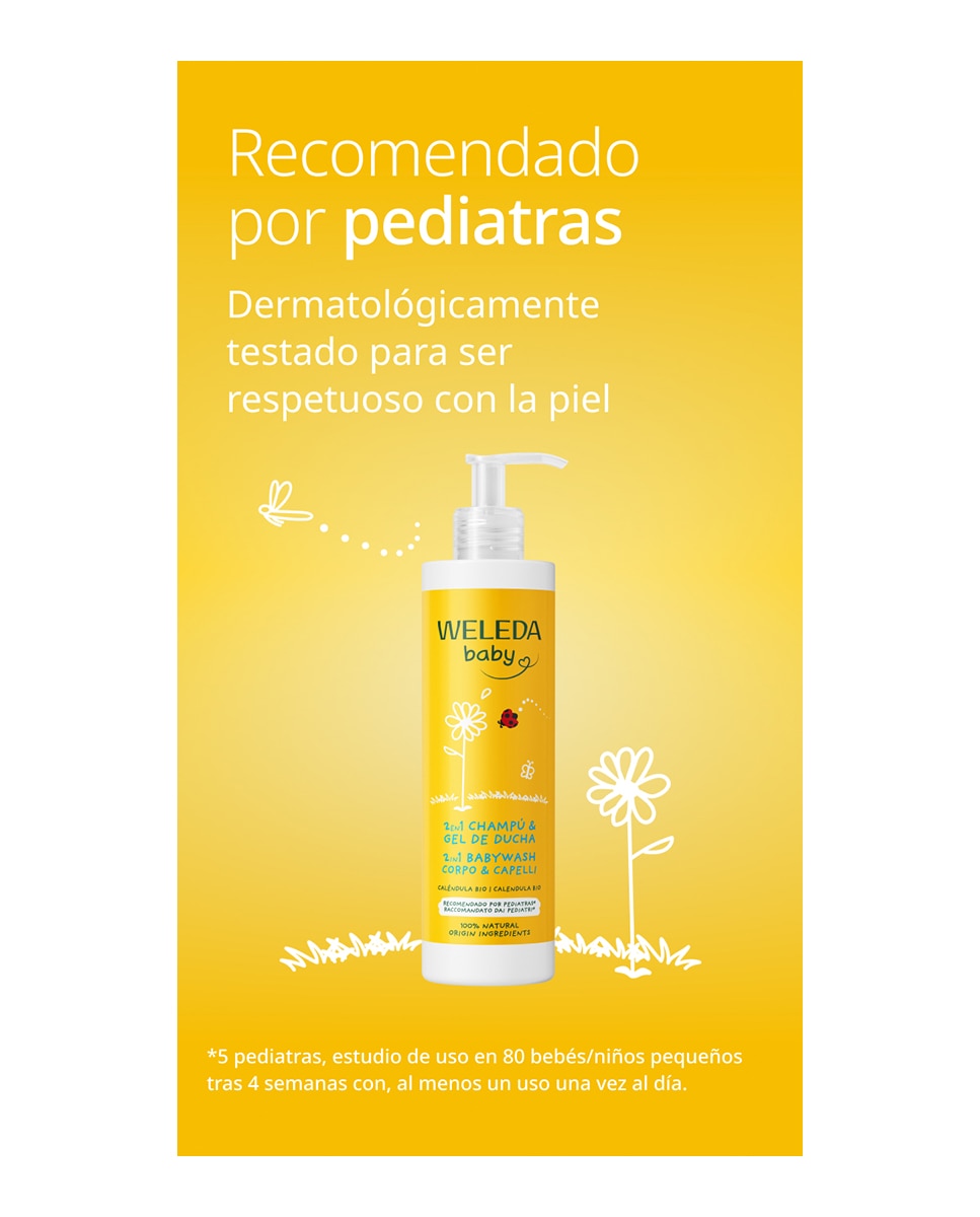 Champú & Gel de ducha Caléndula Weleda - 400 ml 5