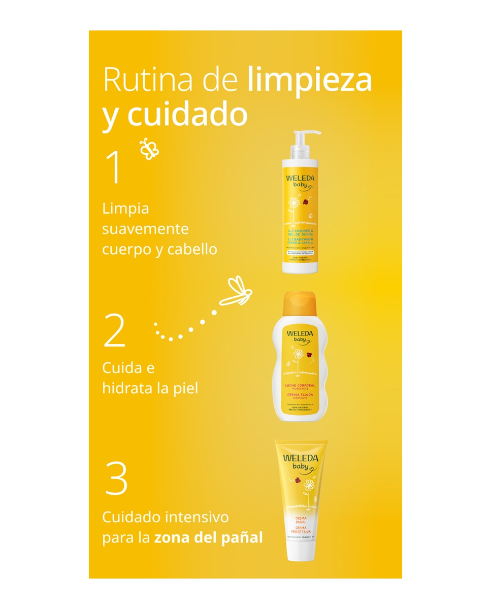 Champú & Gel de ducha Caléndula Weleda - 400 ml 6