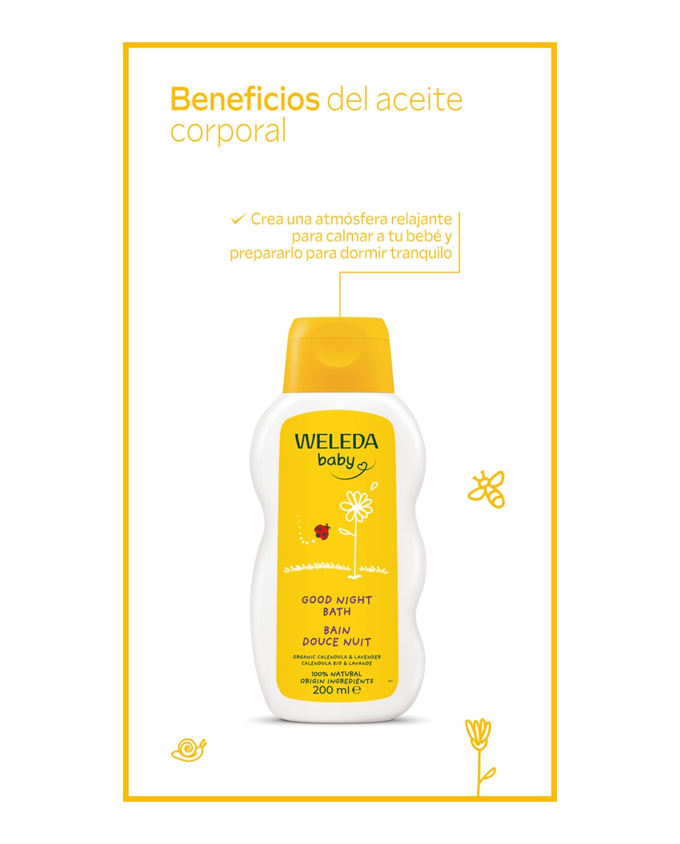 Imagen 4 de Gel De Baño Buenas Noches 200 Ml Weleda - 200 ml