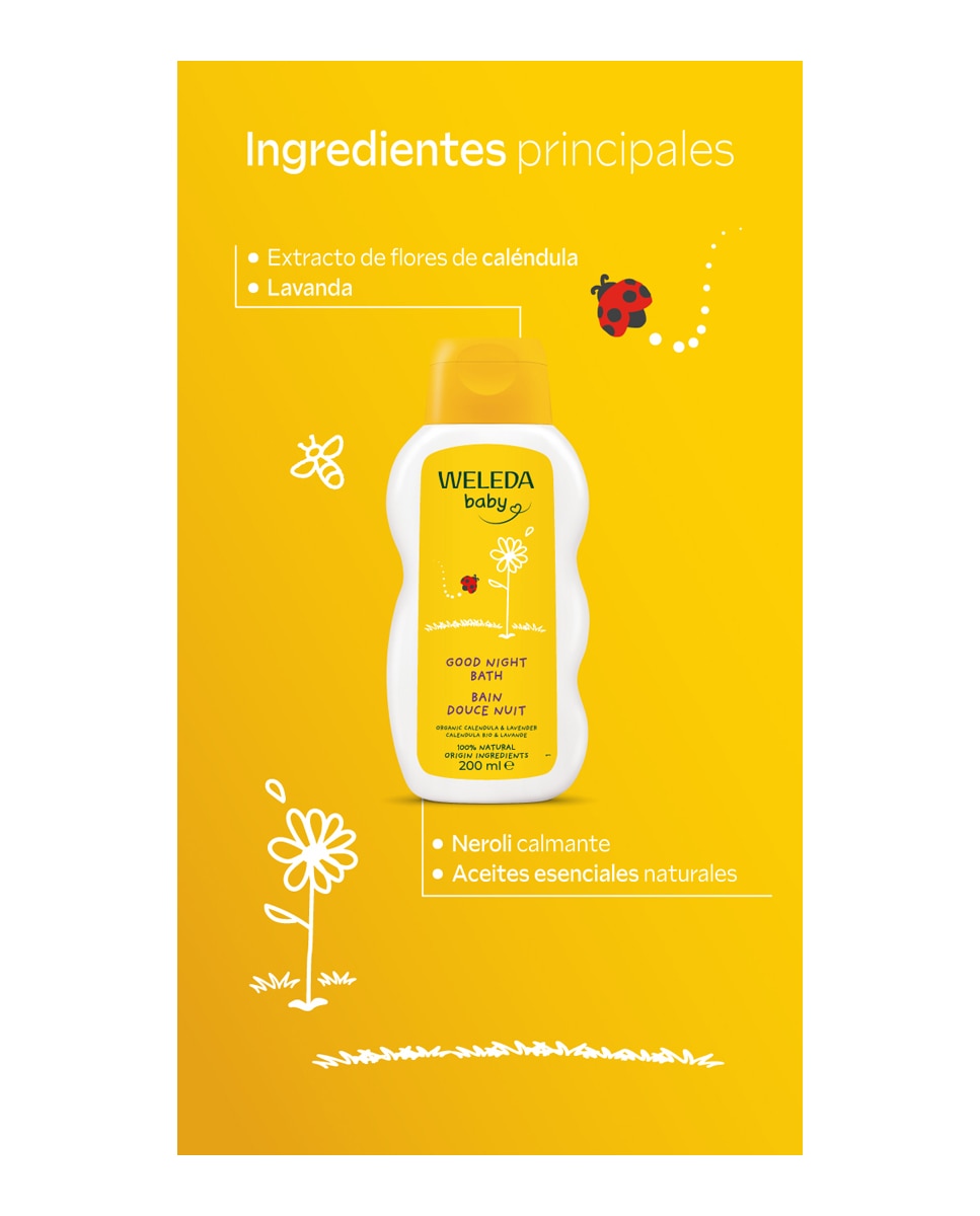 Imagen 5 de Gel De Baño Buenas Noches 200 Ml Weleda - 200 ml