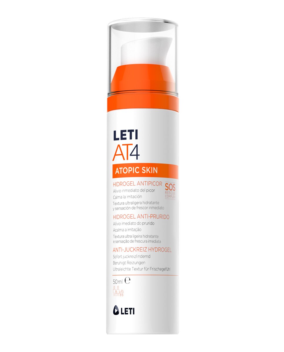 Imagen 0 de Hidrogel antipicor para calmar y aliviar el picor de la piel atópica 50 ml LetiAT4