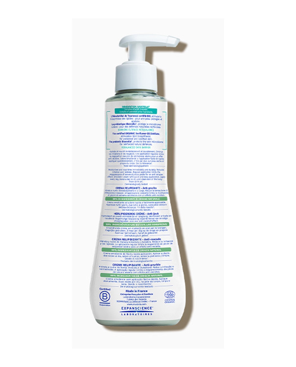 Crema relipidizante anti-rascado Stelatopia+ Certificada BIO 300 ml Mustela 2