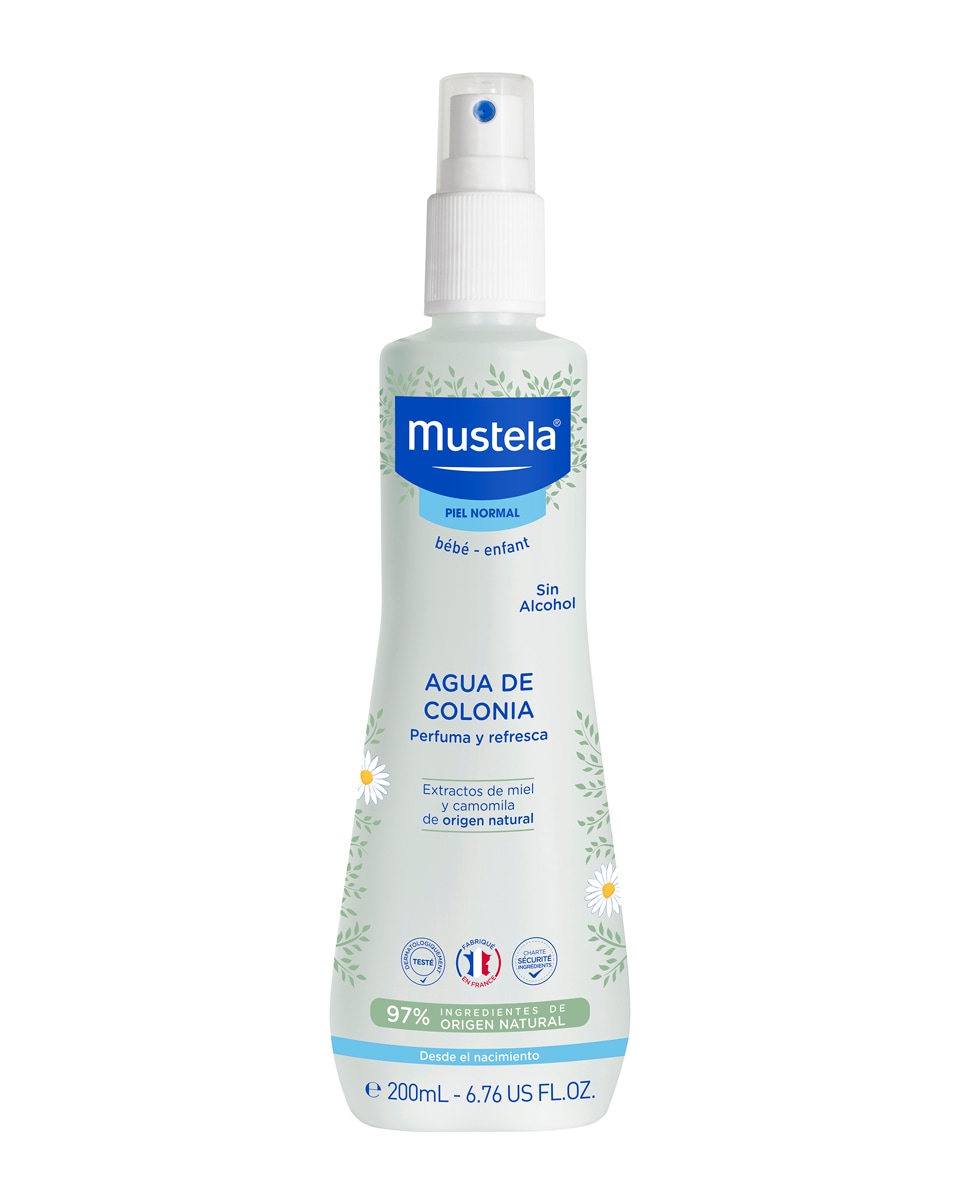 Agua de Colonia para Bebé Sin Alcohol 200 ml Mustela 1