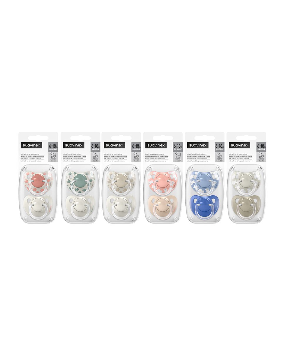 Pack Duplo Chupete 6-18 meses Tetina Anatómica de Silicona Suavinex 2