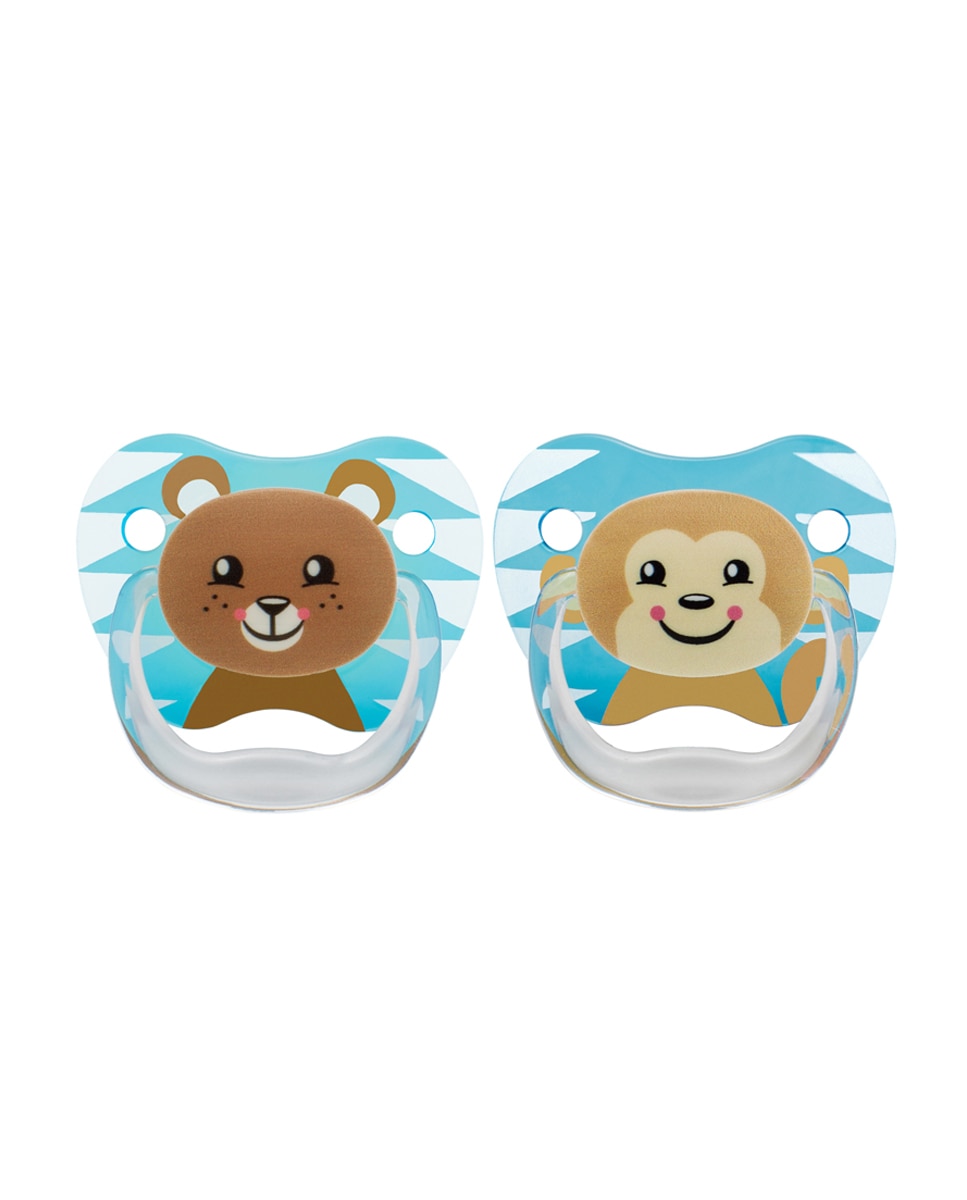 Dr. Brown's - Pack Duplo Chupete Prevent Animal Face T2 6-18 Meses Dr. Brown's.