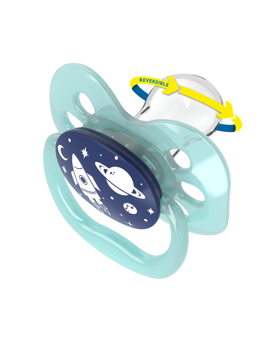 Dr. Brown's - Chupete Dr. Brown's Advantage Reversible T2 6-12 Meses. Pack 2 Und. Dr. Brown's.