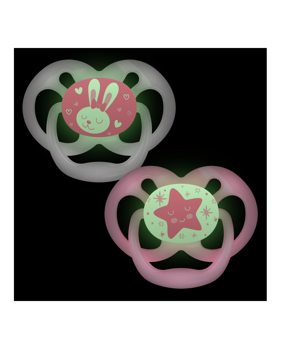 Chupete Dr. Brown's Advantage Reversible Nocturno T2 6-12 Meses. Pack 2 Und. Dr. Brown's 6