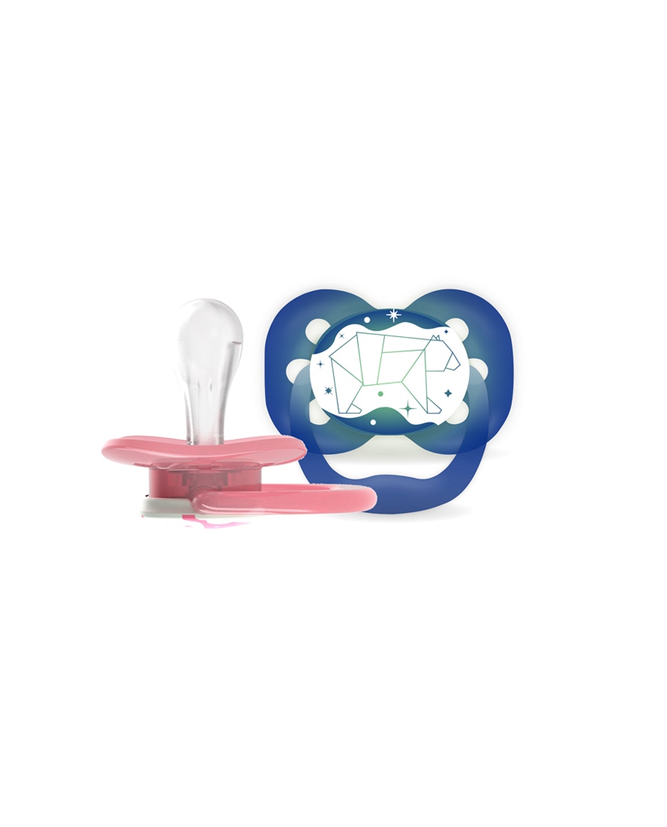Dr. Brown's - Chupete Dr. Brown's Advantage Reversible Nocturno T1 0-6 Meses. Pack 2 Und. Dr. Brown's.