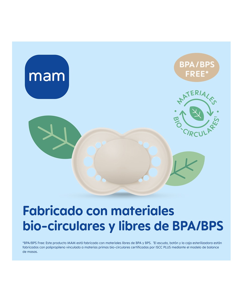 Imagen 6 de 2 Chupetes Original Pure 2-6 meses Silicona MAM