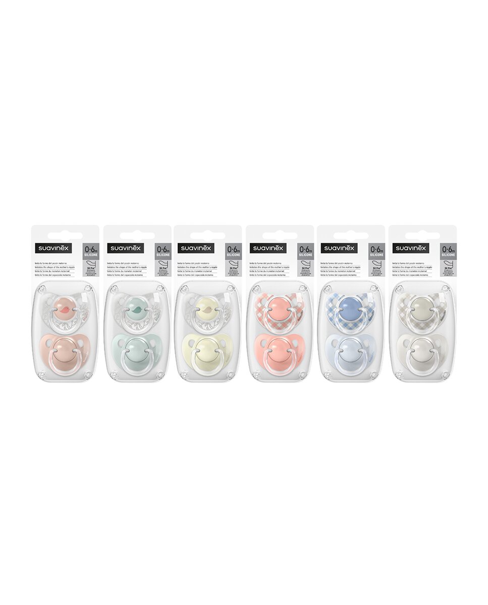 Pack de 2 Chupetes Silicona Fisiológicos SX Pro 0-6 meses Suavinex 2
