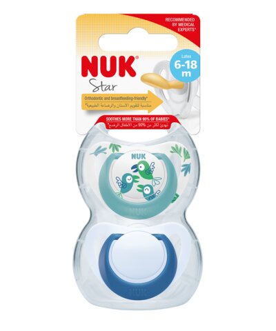 Chupete Star látex 6-18 m 2 uds Nuk - 2 unidades 2