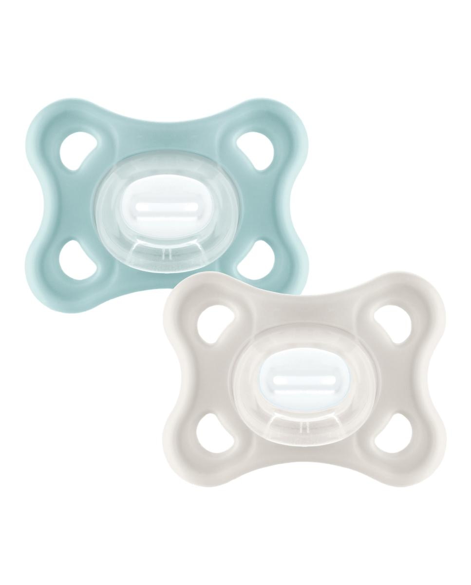 Imagen 1 de Chupete Todo Silicona 2uds Skin Soft Silicone de Fácil Aceptación 3-12 Meses MAM