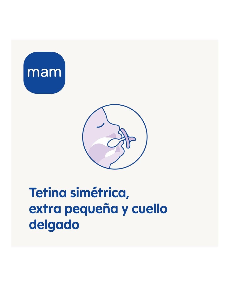 Imagen 5 de Chupete Todo Silicona 2uds Skin Soft Silicone de Fácil Aceptación 3-12 Meses MAM