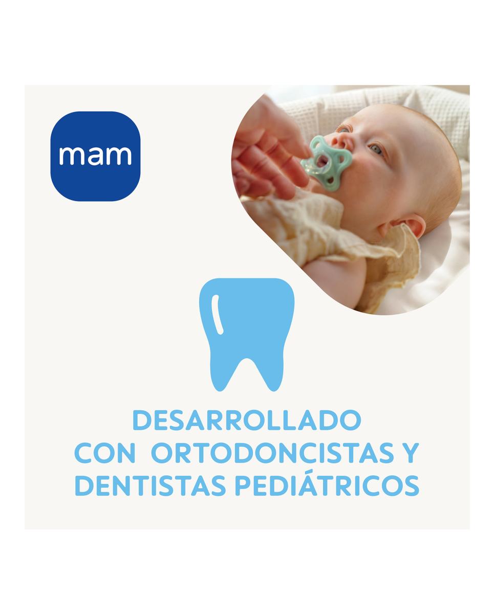 Imagen 7 de Chupete Todo Silicona 2uds Skin Soft Silicone de Fácil Aceptación 3-12 Meses MAM