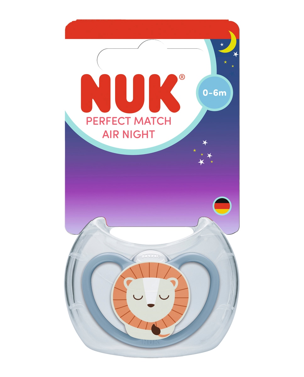 Nuk - Chupete Perfect Match Air Night Silic. T1 0-6M (1 Ud) Surtido Nuk.