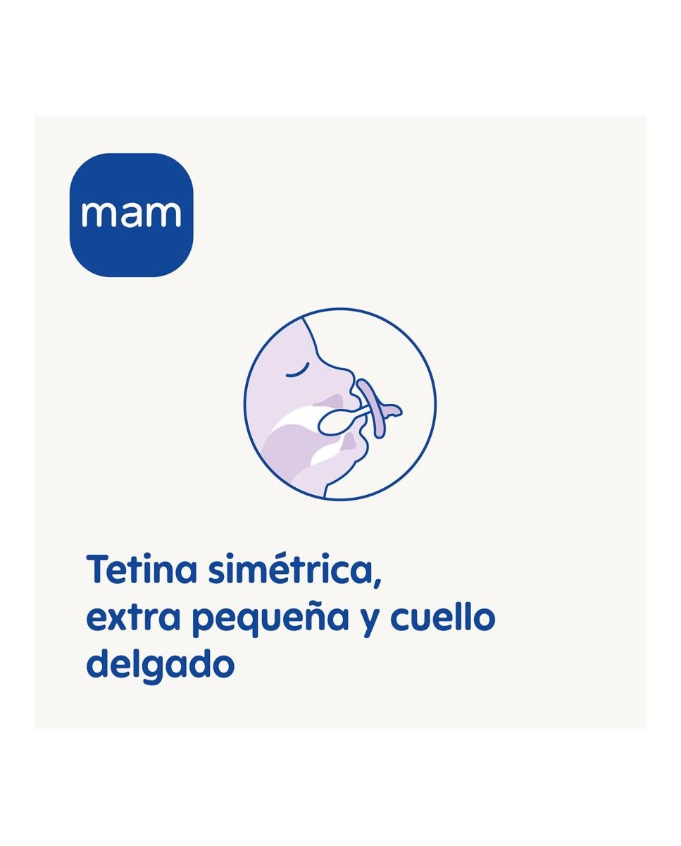 2 Chupetes Comfort 0-3 meses MAM - Azul Azul-2