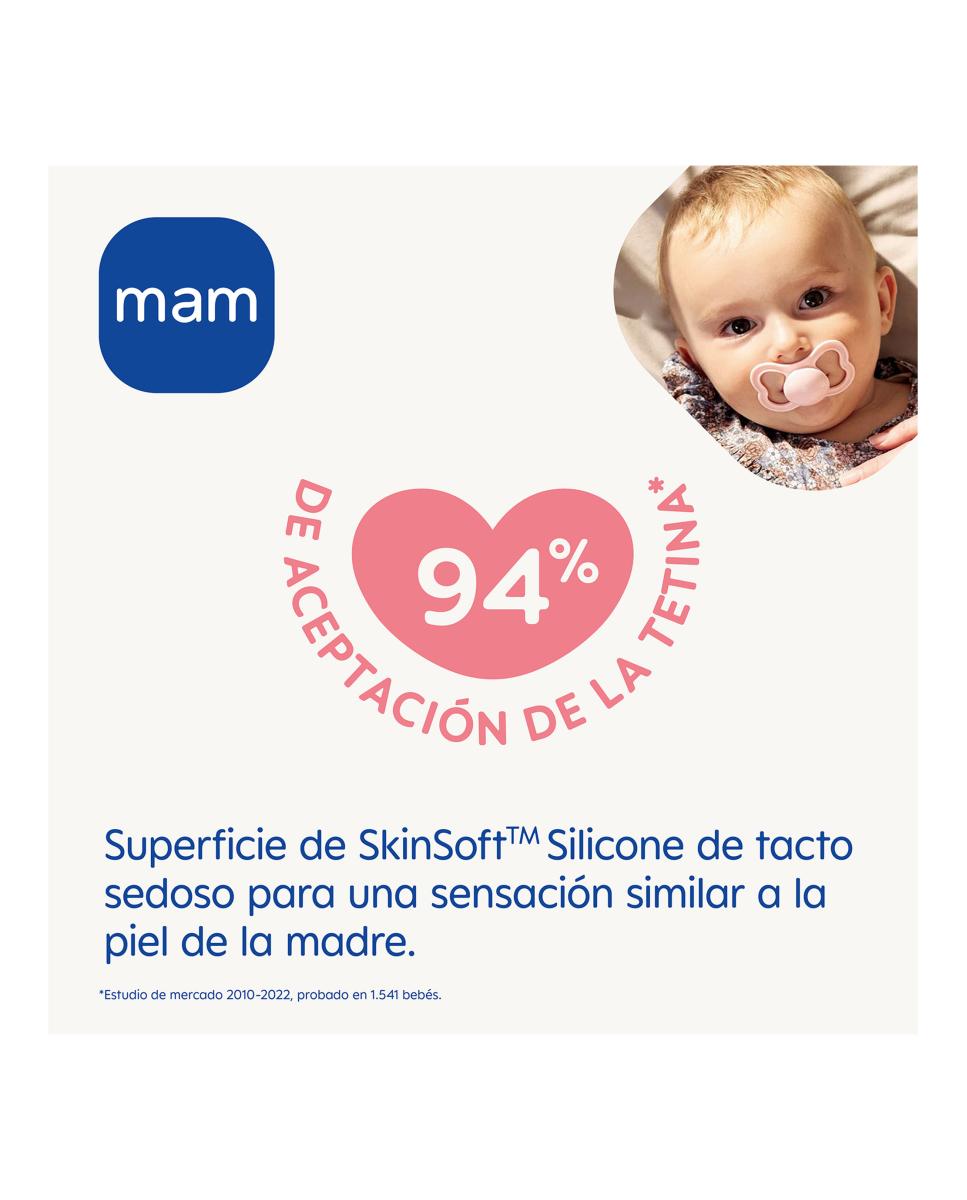 2 Chupetes Supreme 2-6 meses Silicona MAM - Neutro Neutro-2