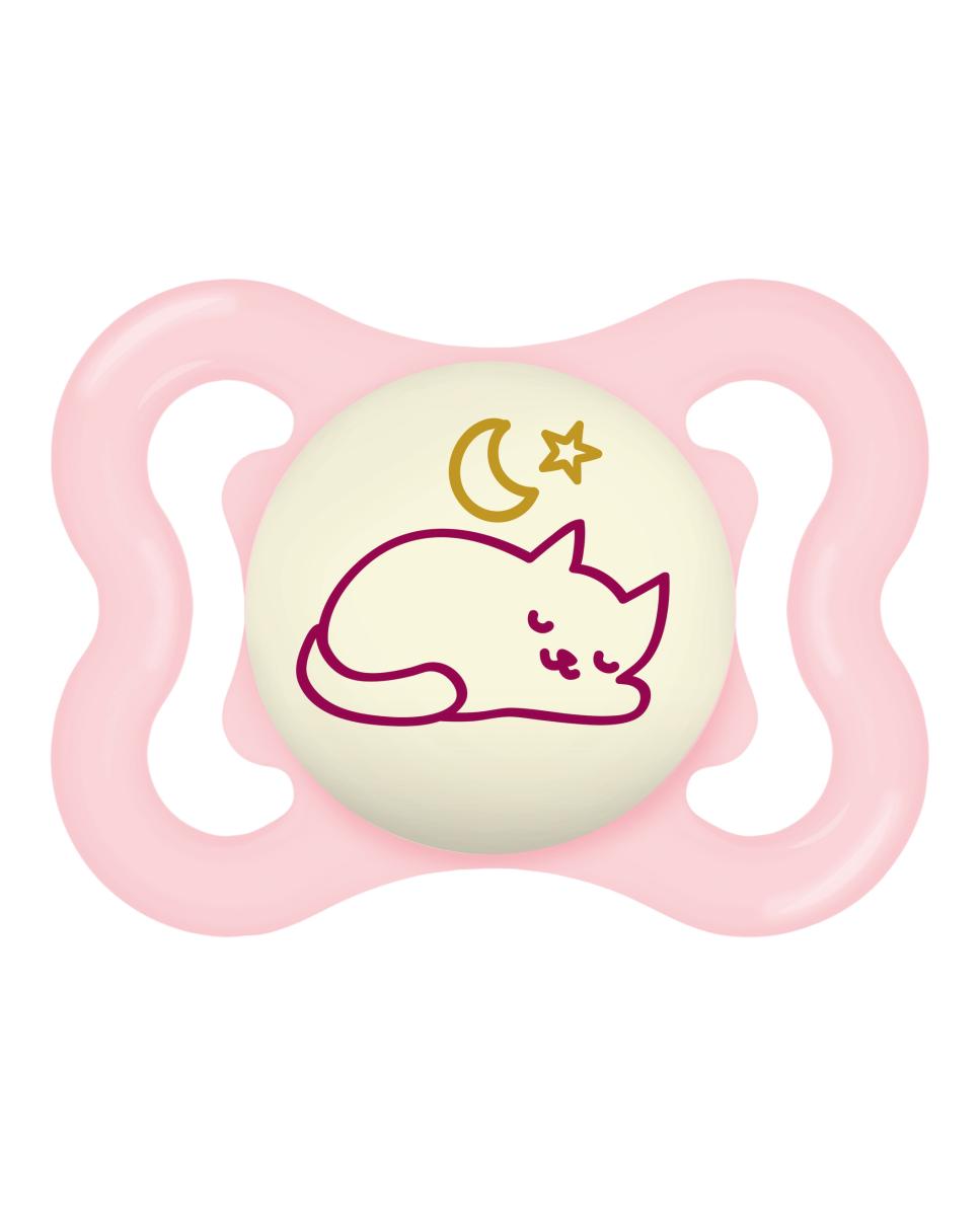 Chupete Supreme Night 2-6 meses MAM - Rosa Rosa-1