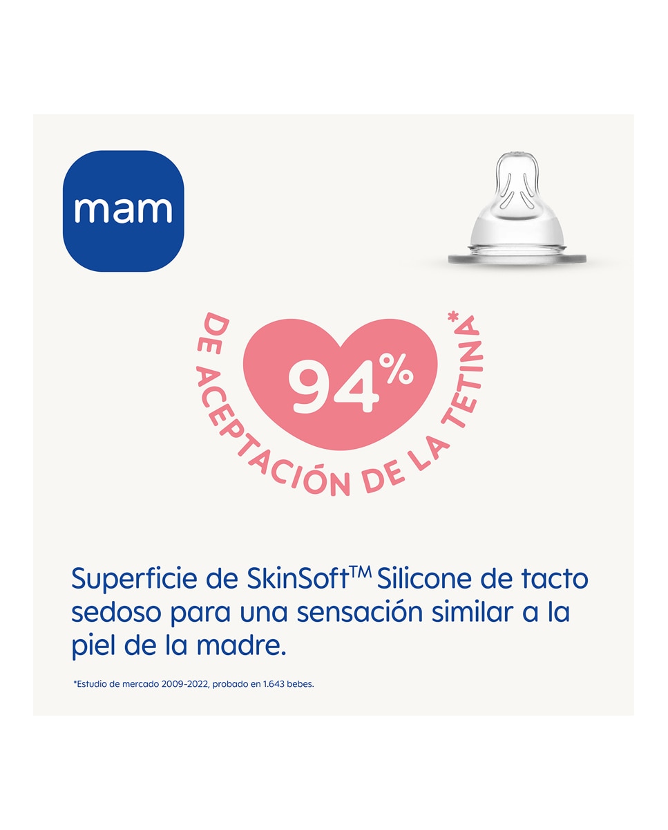 Tetina Silicona Flujo 3 MAM 3