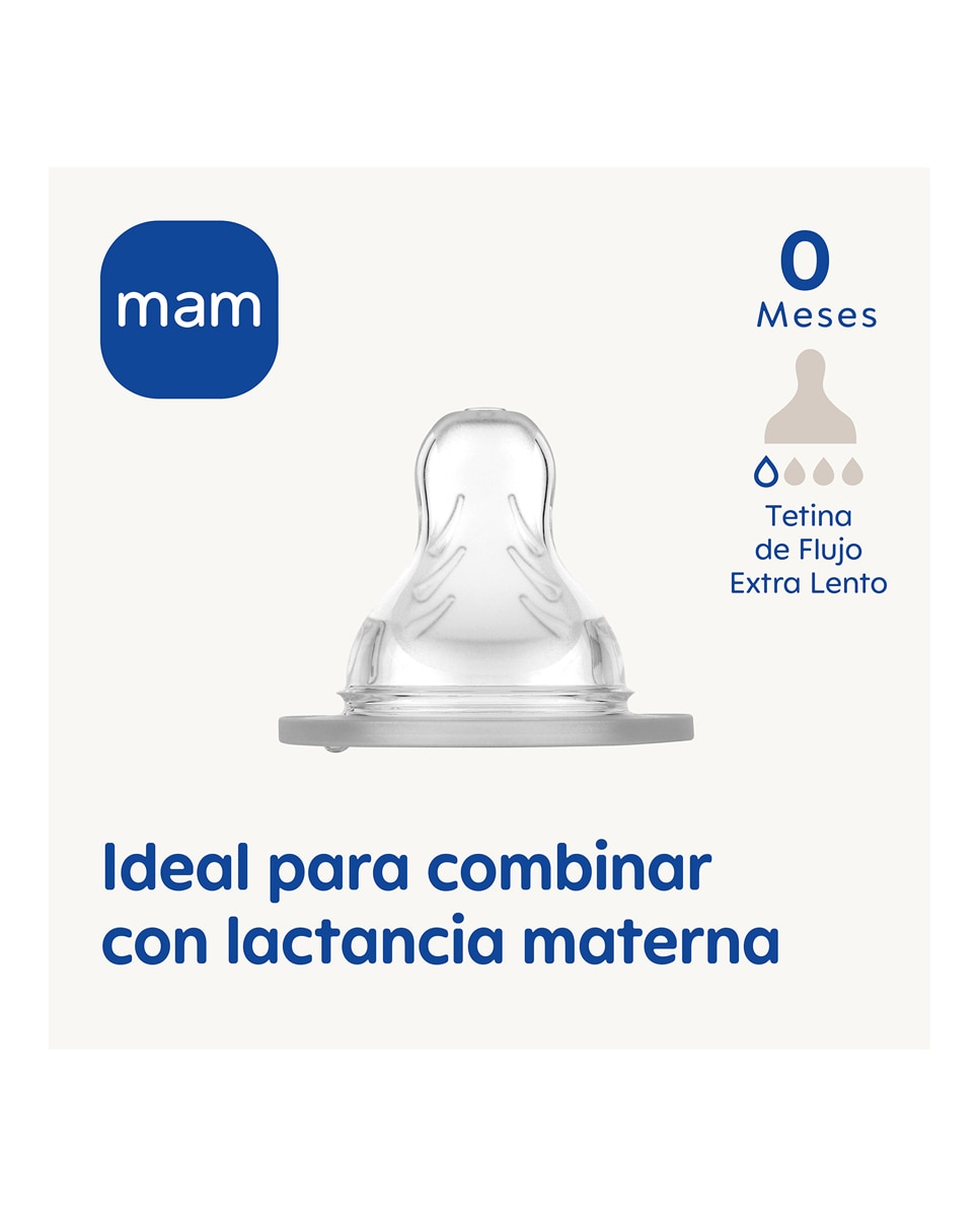 Biberón Anti Colic 130 ml + Chupete Start 0-2 MAM 7