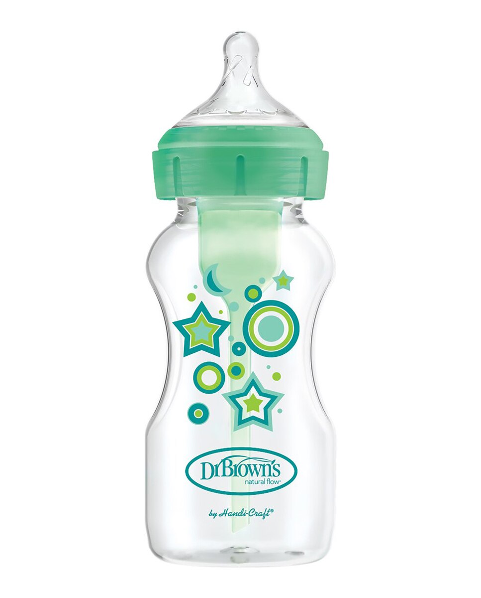 Imagen 0 de Biberón anticólico Options+ Formato Boca Ancha Verde 270 ml Dr. Brown's