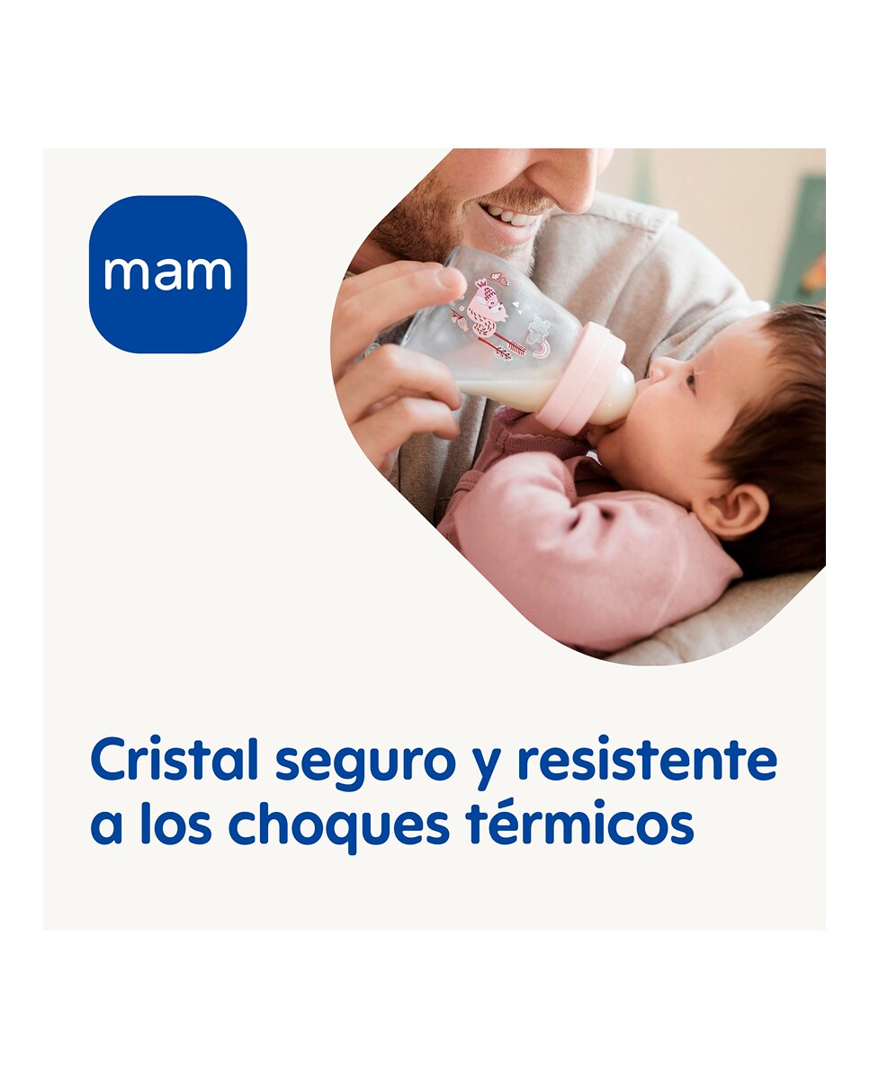 Biberón de cristal Feel Good 90 ml MAM 2
