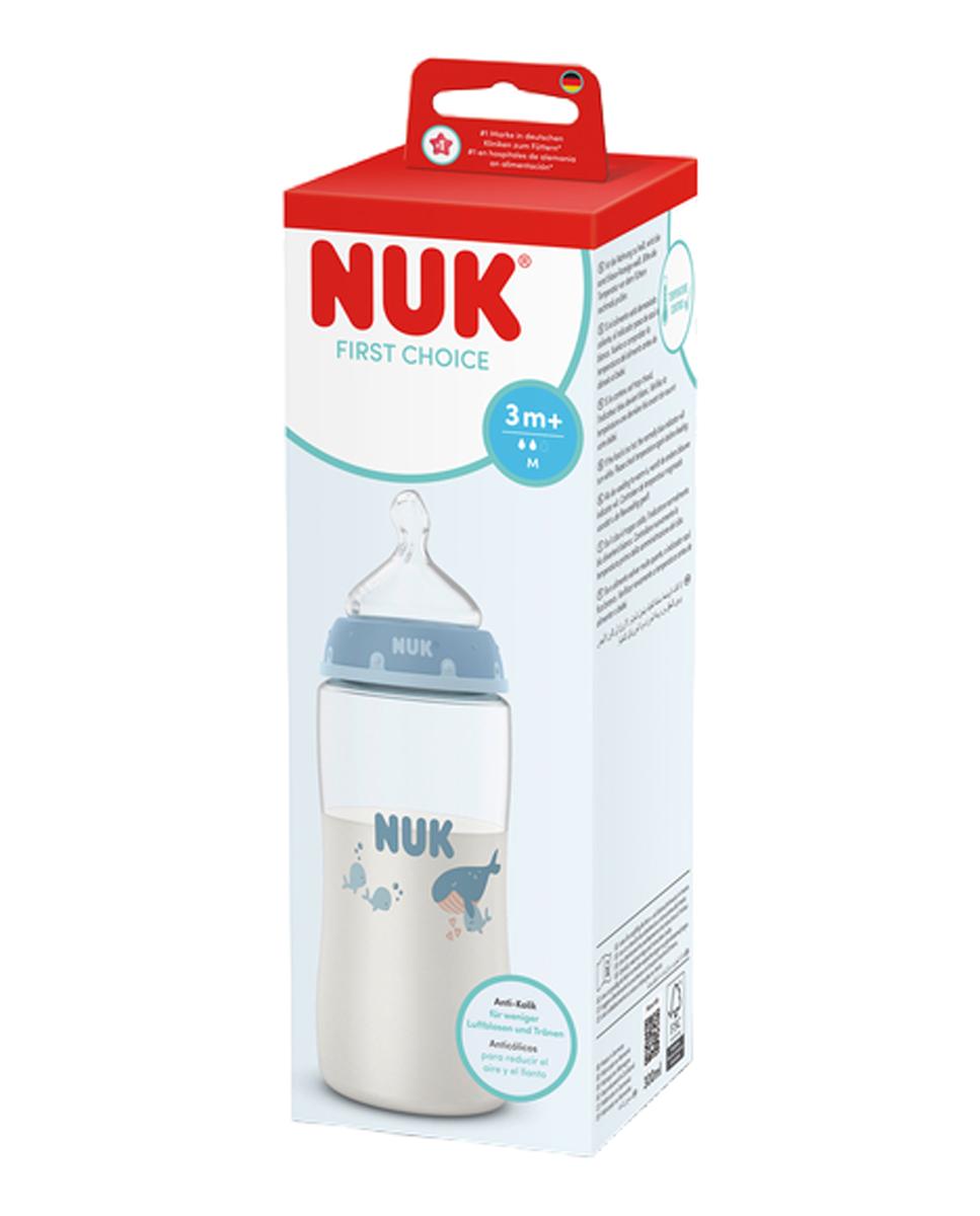 Imagen 1 de Nuk Biberon First Choice+ Sil. 300Ml (M) 3M+ Temp Control (Surtido) 