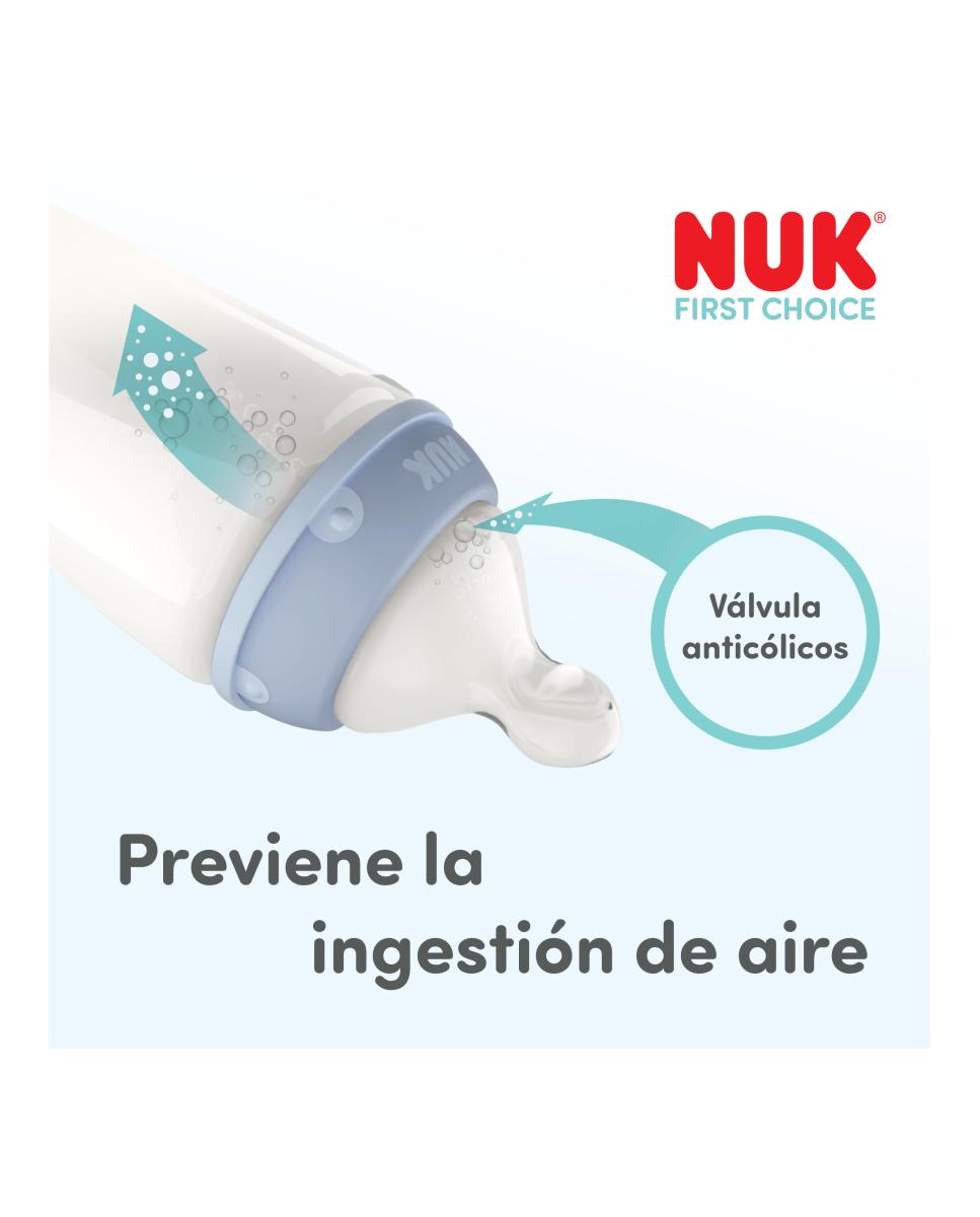 Imagen 3 de Nuk Biberon First Choice+ Sil. 360Ml (Xl) 6M+ Temp Control "Canguro" (Cereales)