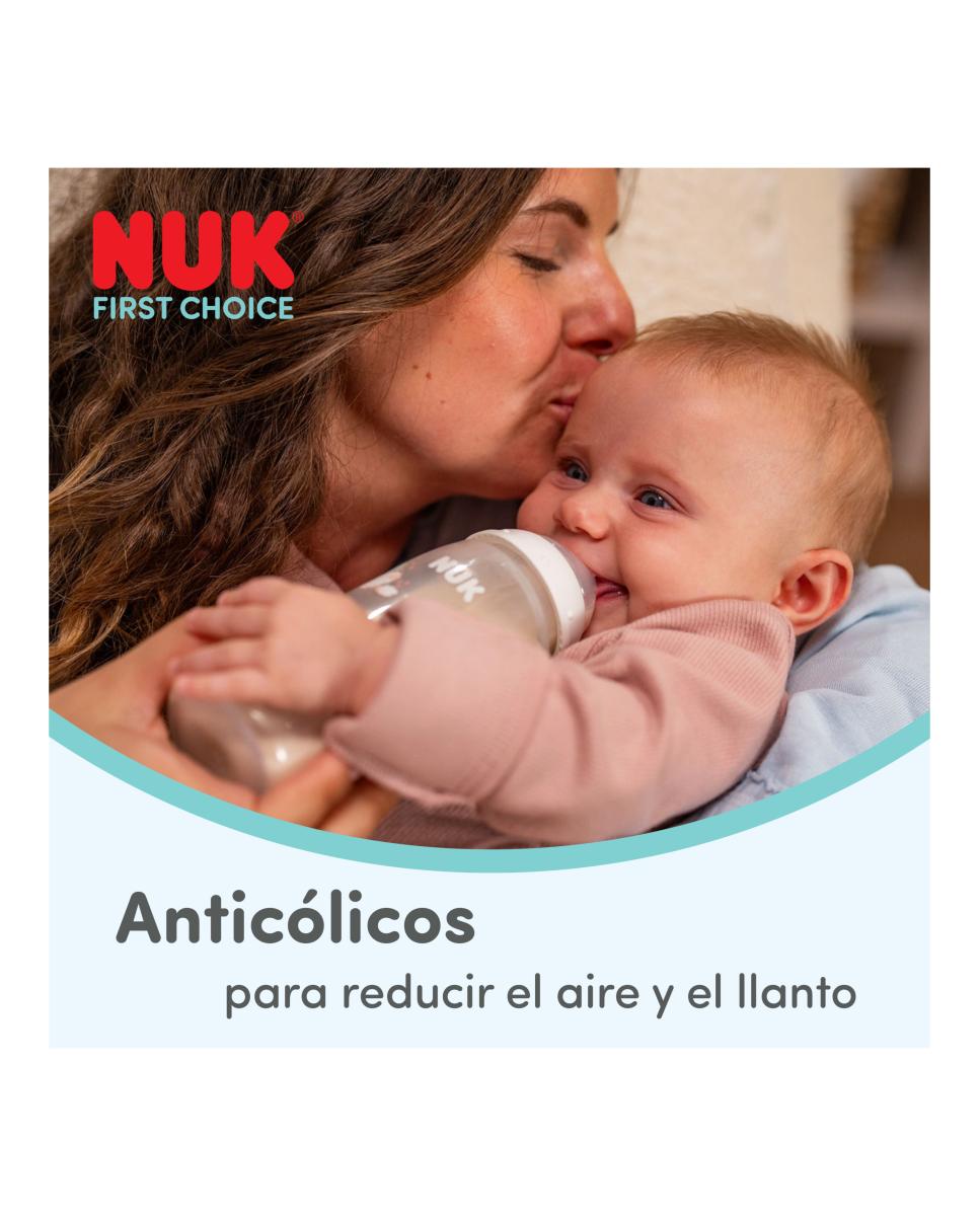 Imagen 4 de Nuk Biberon First Choice+ Sil. 360Ml (Xl) 6M+ Temp Control "Canguro" (Cereales)
