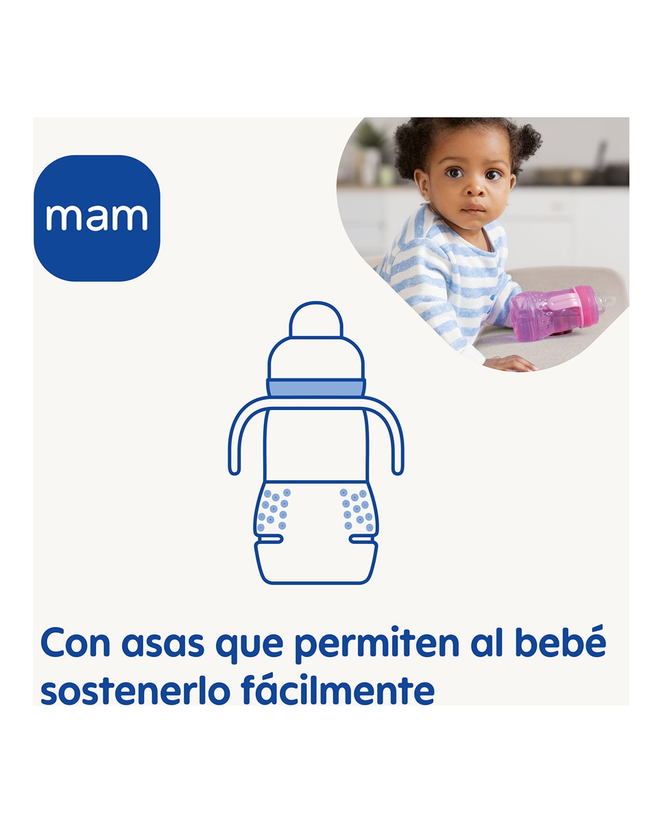 Vaso Trainer 220 ml Rosa MAM 4