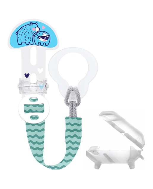 Imagen 0 de Broche Clip It! & Cover Azul MAM