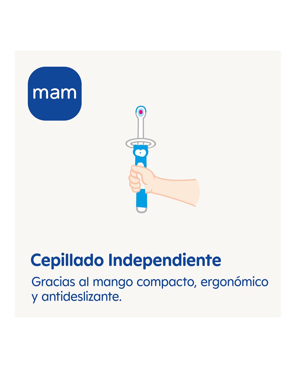 Cepillo de dientes Baby's Brush Azul MAM 3