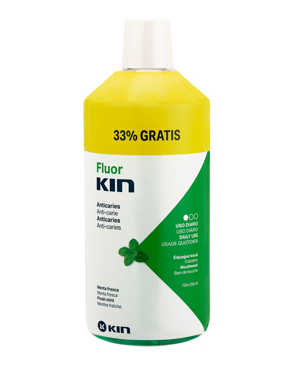 Kin - Enjuague Bucal Fluorkin 750+250ml Kin.