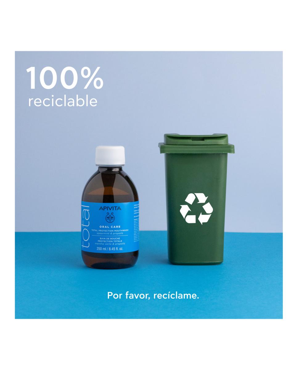 Enjua Gue Bucal Natural Con Hierbabuena Y Propóleo Apivita - 250 ml 5