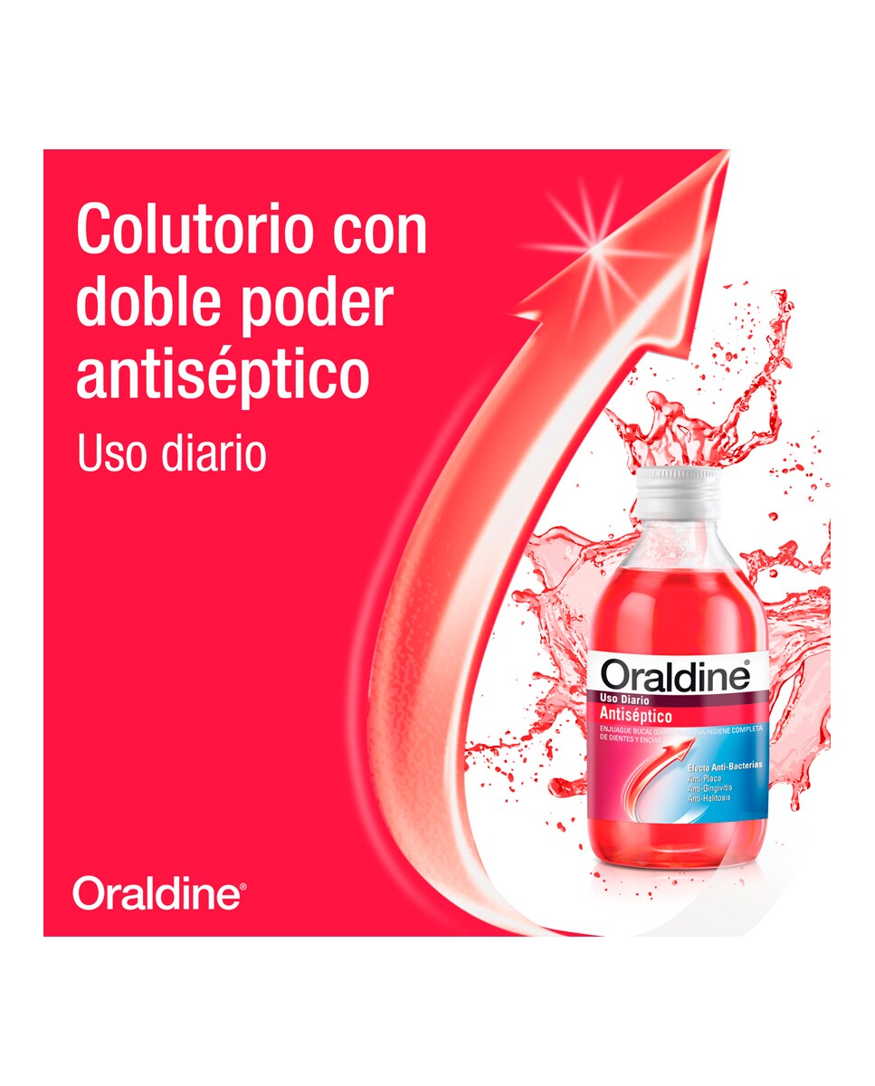 Pack Colutorio Antiséptico 400 ml + 200 ml Oraldine 2