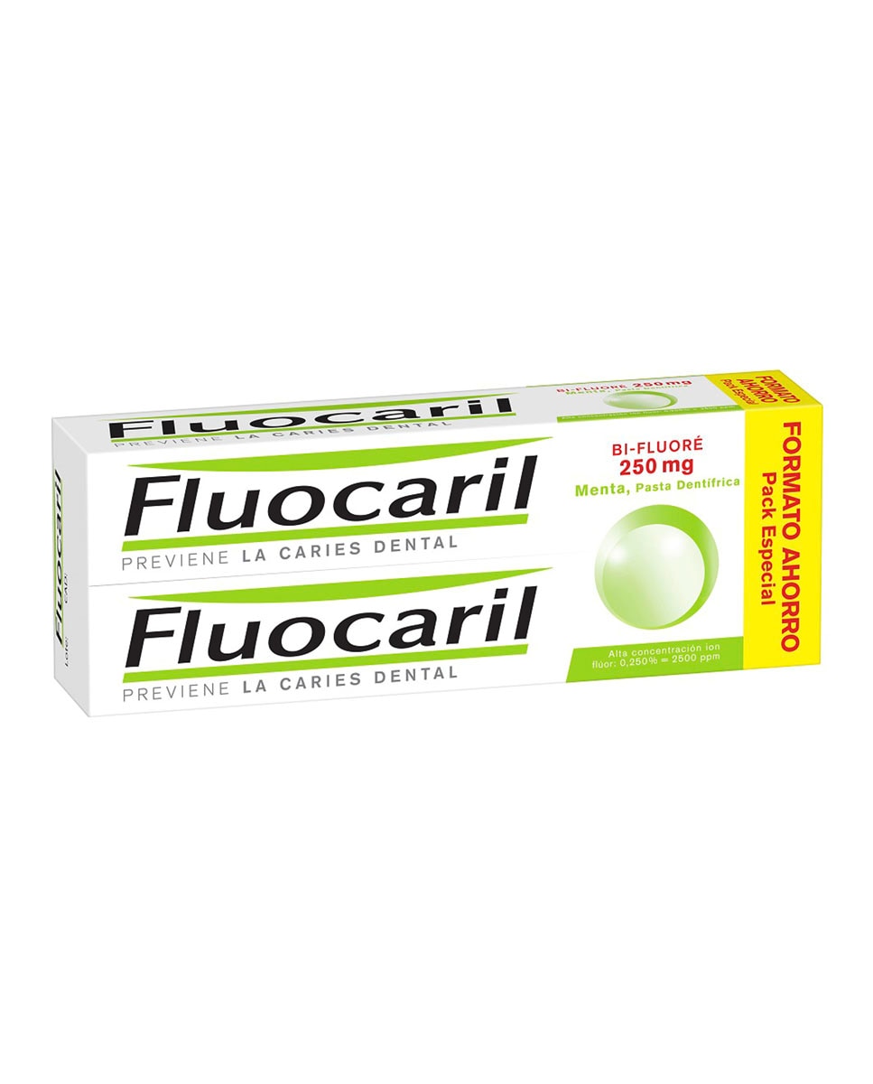 Fluocaril - Duplo Pasta de dientes anti-caries Fluocaril Bi-Fluoré Sabor Menta Fluocaril.