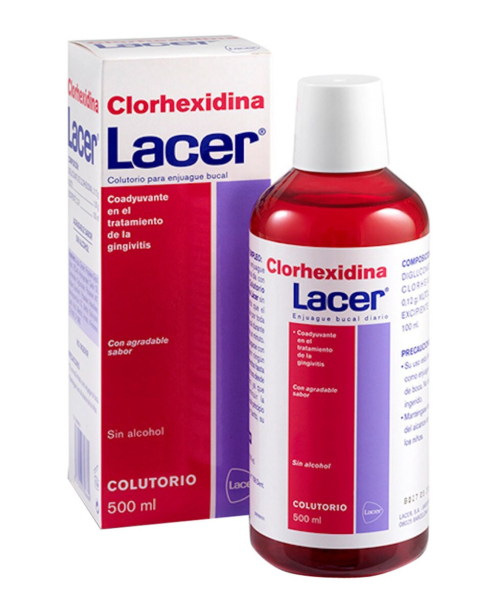 Imagen 2 de Colutorio Clorhexidina 500 ml Lacer - 500 ml