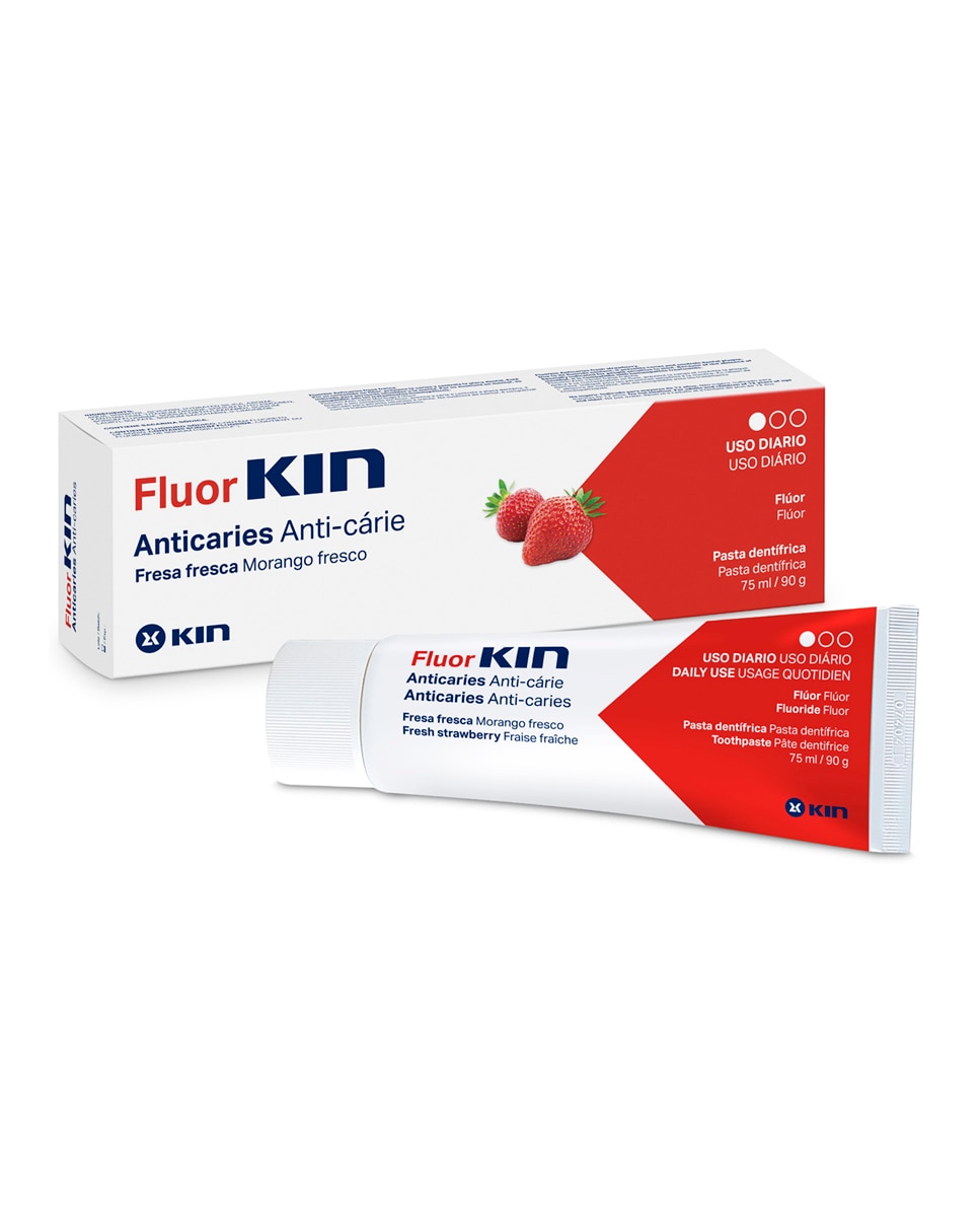 Kin - Pasta Dentífrica Fluorkin Fresa 75 ml Kin.