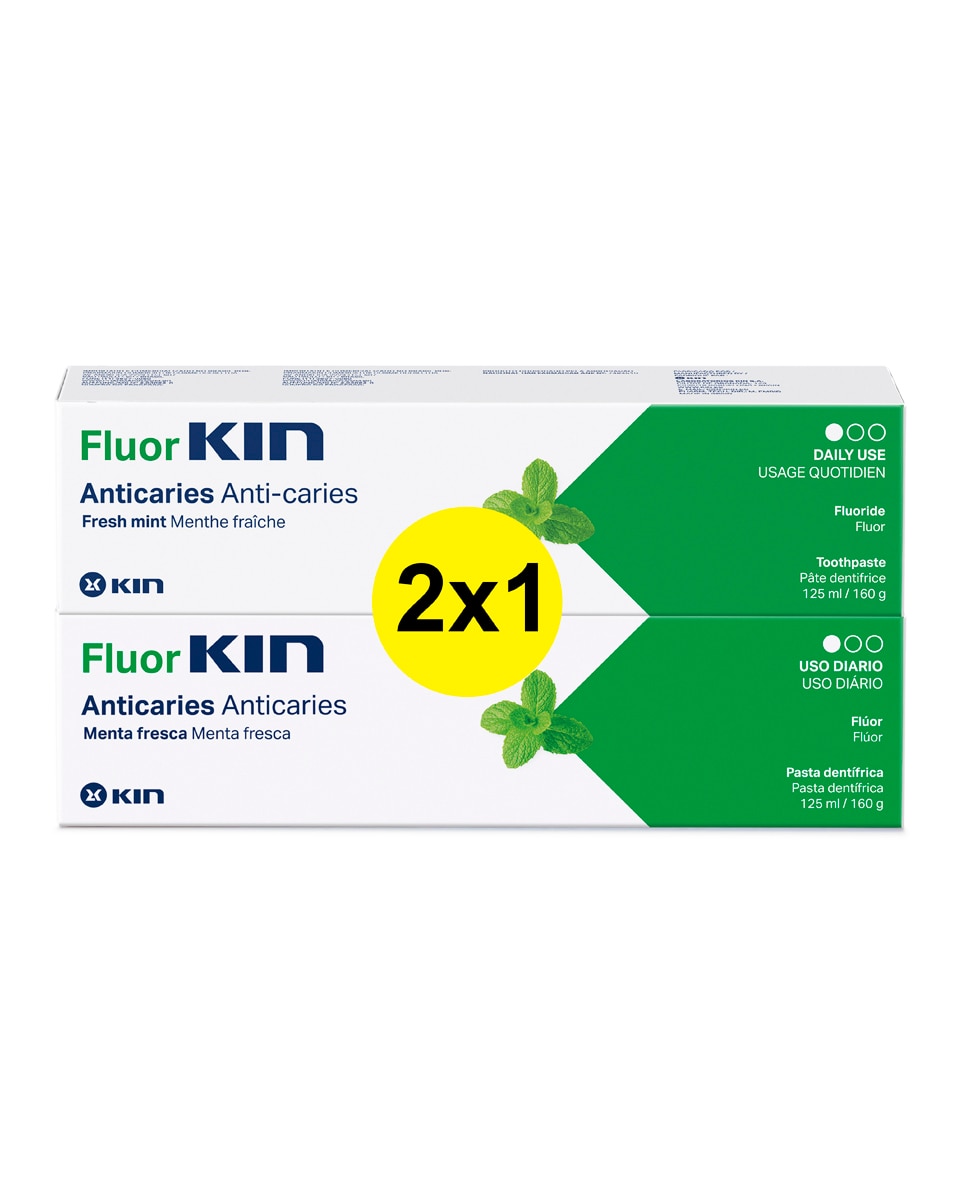 Kin - Pack 2 unid Pasta Dentífrica Fluorkin Kin.