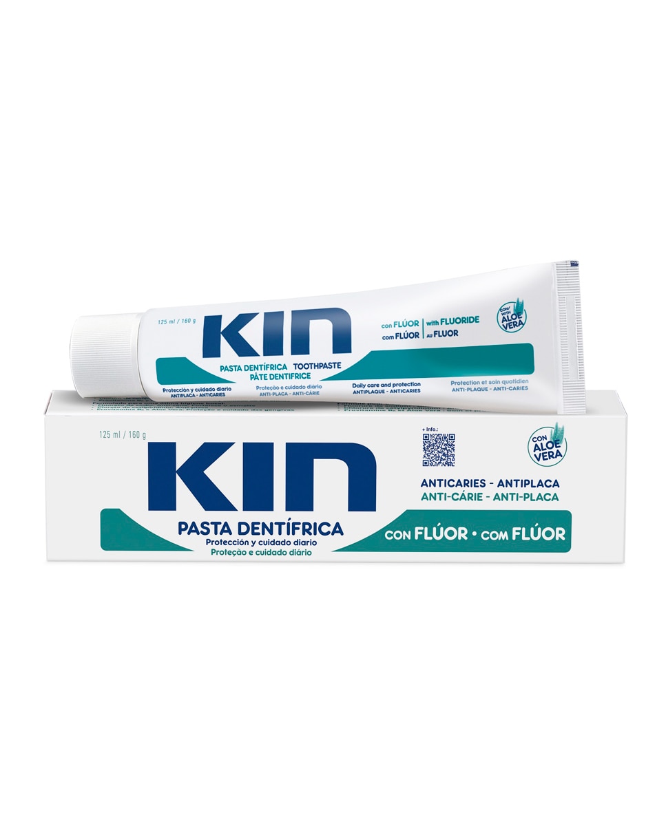 Kin - Pasta Dentífrica con Flúor y Aloe Vera 125 ml Kin.