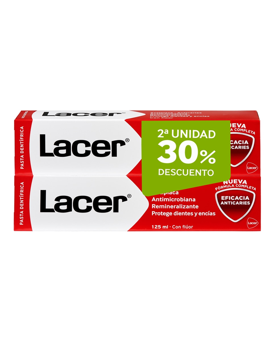 Imagen 0 de Duplo Pasta Dentífrica Lacer 125 ml Lacer