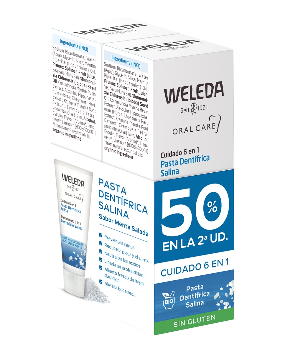 Imagen 1 de Duplo Pasta Salina Weleda - 200 ml